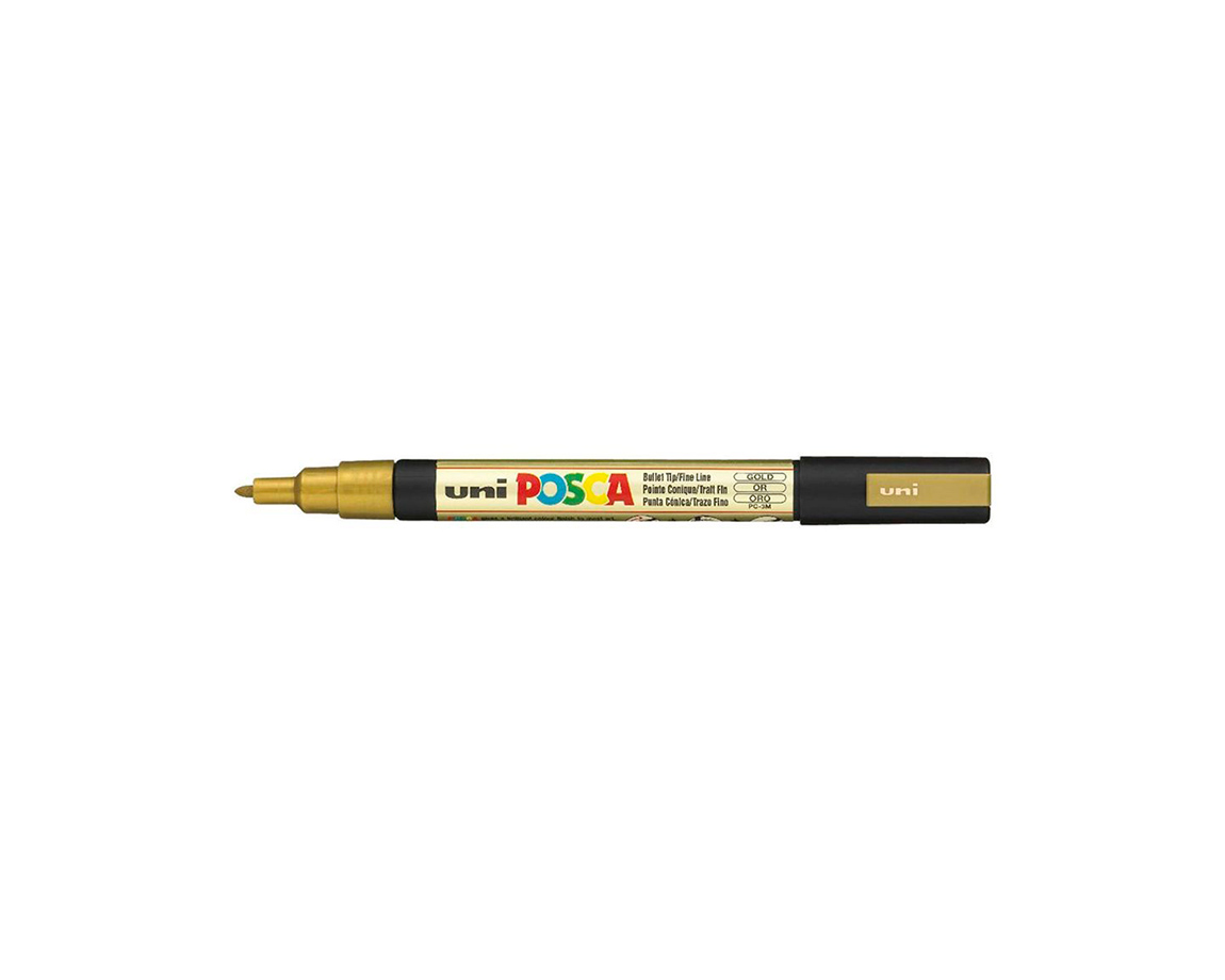 MARCADOR UNI POSCA PC-3M P. MEDIANA ORO