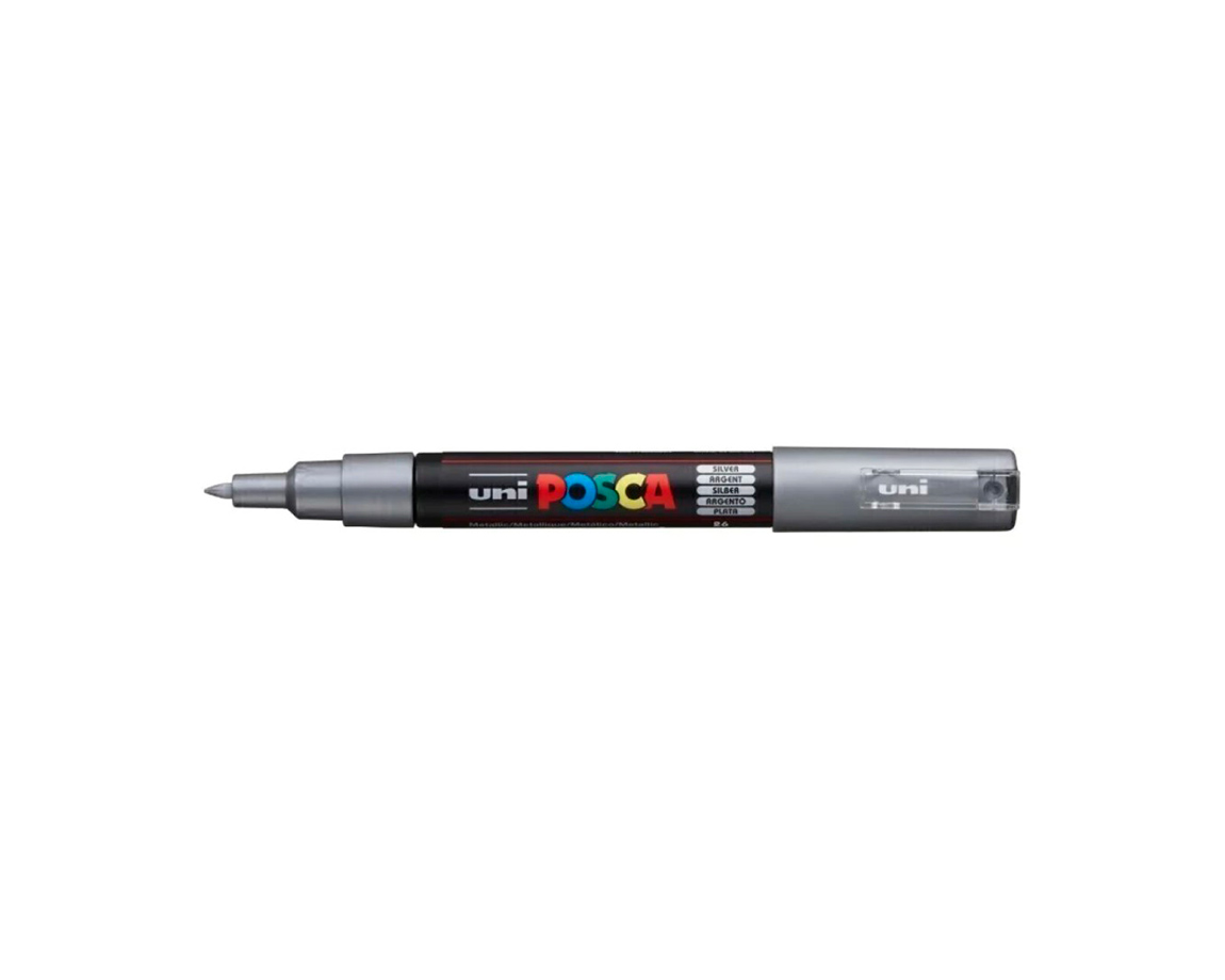 MARCADOR UNI POSCA PC-3M P. MEDIANA PLATA