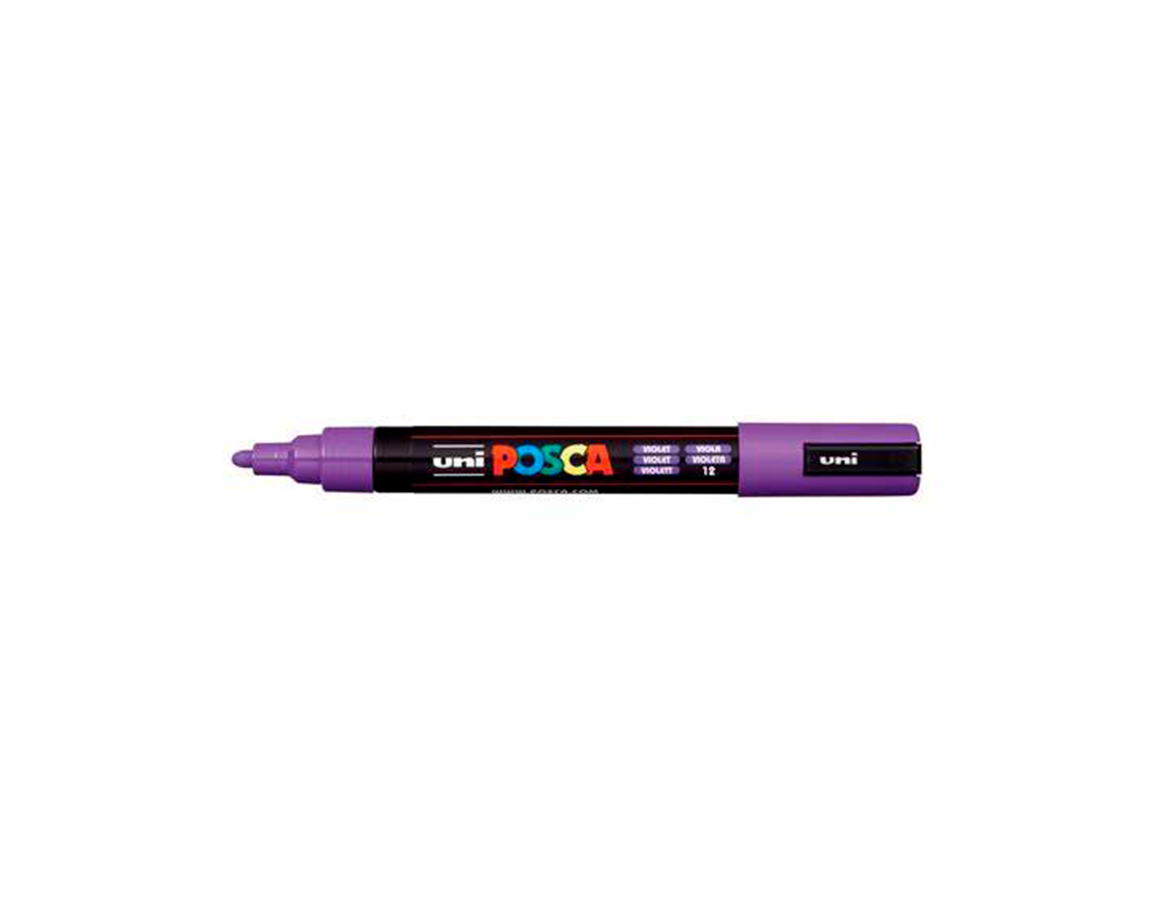 MARCADOR UNI POSCA PC-5M P. GRUESA x U. VIOLETA