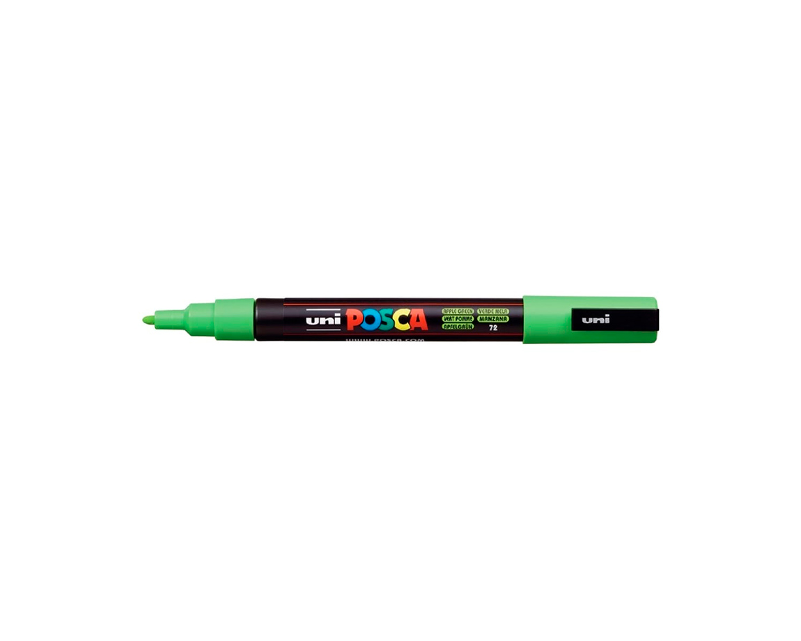 MARCADOR UNI POSCA PC-3M P. MEDIANA VDE MANZ.