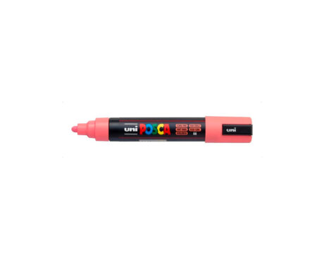 MARCADOR UNI POSCA PC-5M P. GRUESA x U. ROSA CORAL