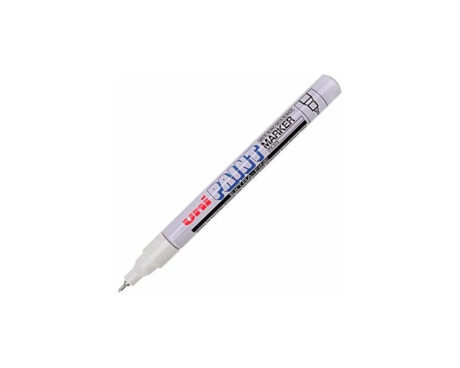 MARCADOR UNI PX-203 EXTRA-FINO BLANCO