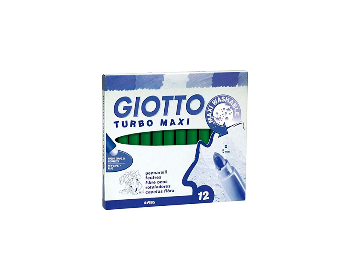 MARCADOR PAX GIOTTO TURBO MAXI VERDE x 12 u.