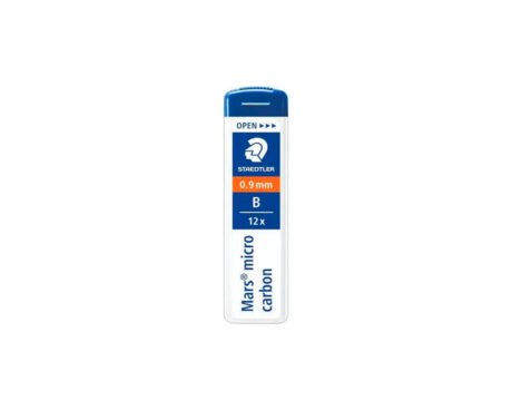 MINAS STAEDTLER 0.9 MM-  B  TUBO x 12 U.