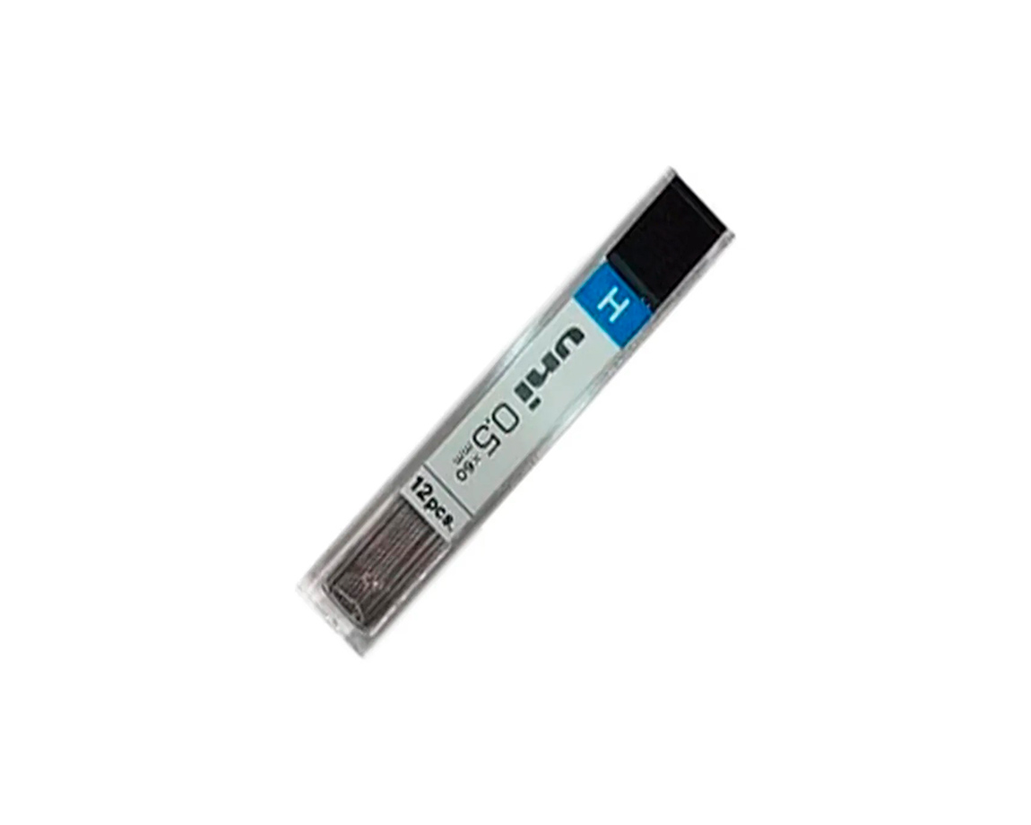 MINAS UNI UL-1405 0.5 MM NEGRA  H TUBO X 12 UNID.