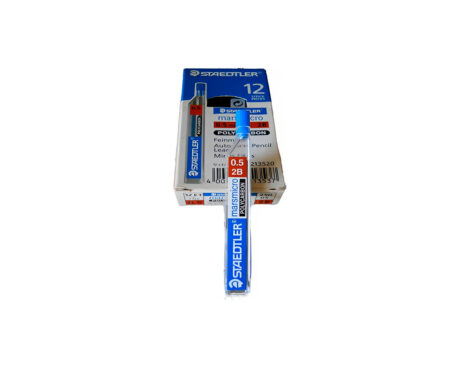MINAS STAEDTLER 0.5 MM- 2B  TUBO x 12 U.