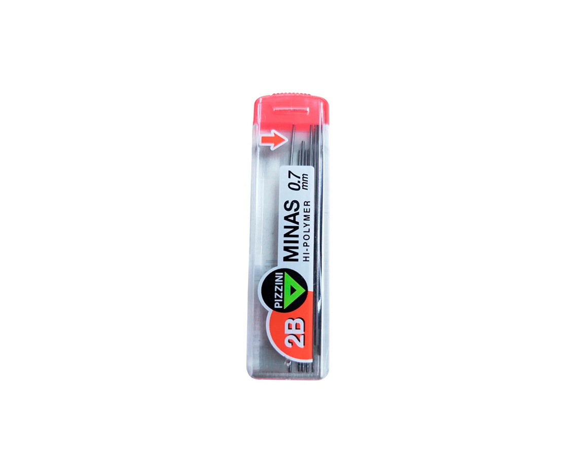 MINAS PIZZINI 0.7 2B TUBO x 12 UNID.