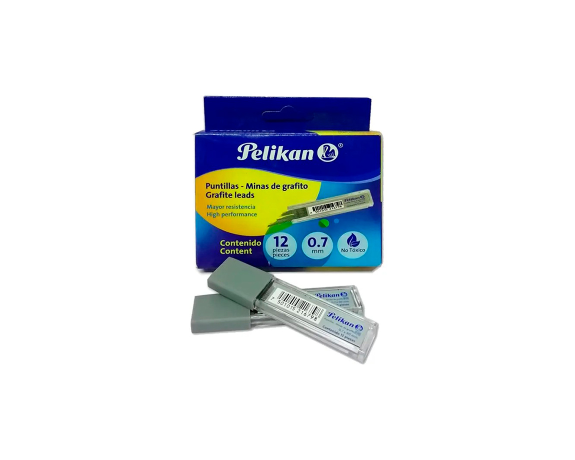 MINAS PELIKAN 0.7 HB TUBO x12 U  CAJA x 12 TUBOS