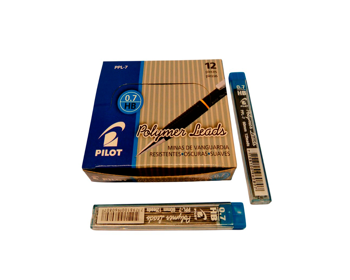 MINAS PILOT ENO 0.7 MM HB TUBO x 12 U. -CHINA-