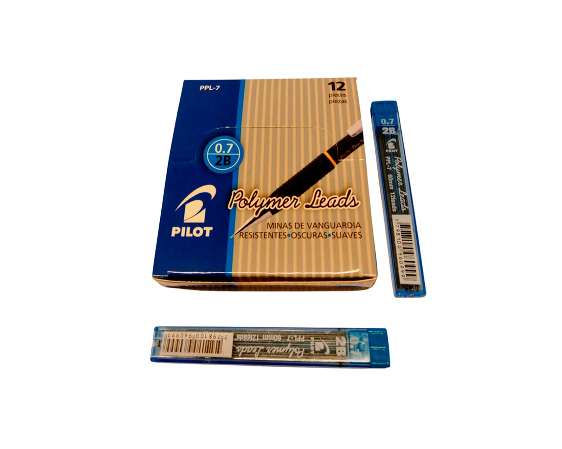 MINAS PILOT ENO 0.7 MM 2B TUBO x 12 U. -CHINA-