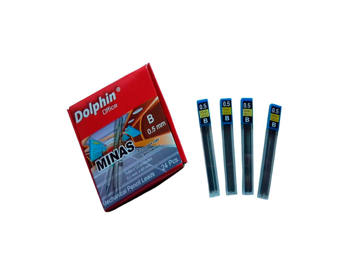 MINAS DOLPHIN 0.5 MM B TUBO x 12 U.