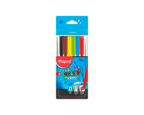 MARCADOR MAPED COLOR PEPS OCEAN x  6 U.