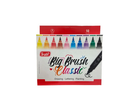 MARCADOR TRABI BIG BRUSH CLASSIC ESTUCHE x 10 U.