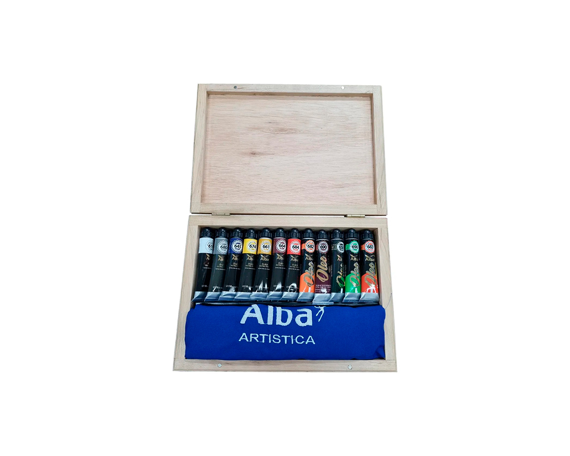 OLEOS ALBA VALIJA P/ARTISTAS CHICA x 12 U.