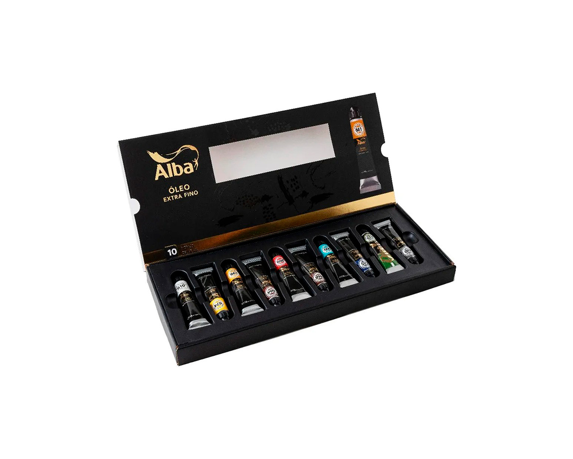 OLEOS ALBA 10x18 ML COL SURTIDOS