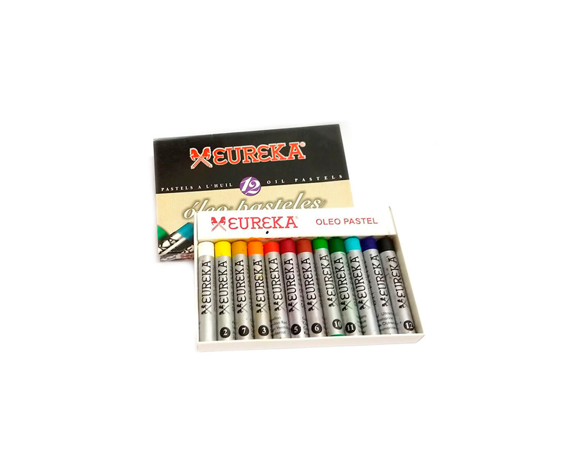 OLEOS PASTEL EUREKA 12 COLORES SURTIDOS