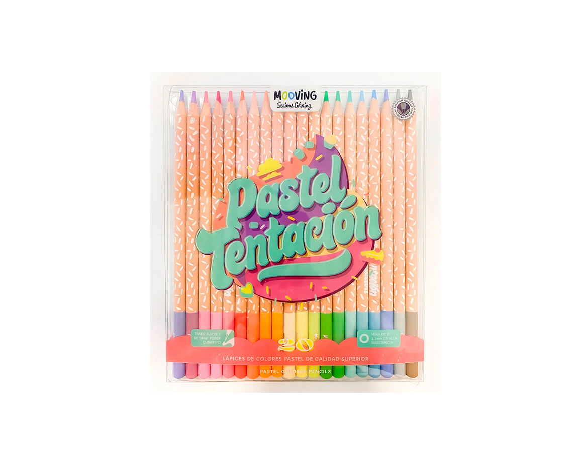 PINTURITAS MOOVING COLORING 3011120 x 20 L PASTELES