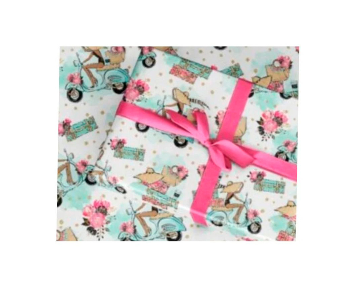PAPEL REGALO CARPEL 5021 SATIN MOTO x 10 H.