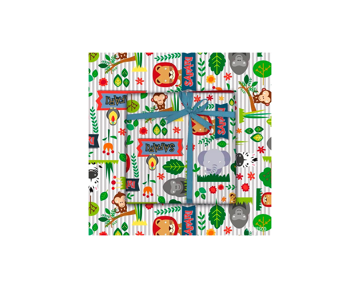 PAPEL BOBINA MURESCO 35x200 -3530-1- ZOOLOGICO