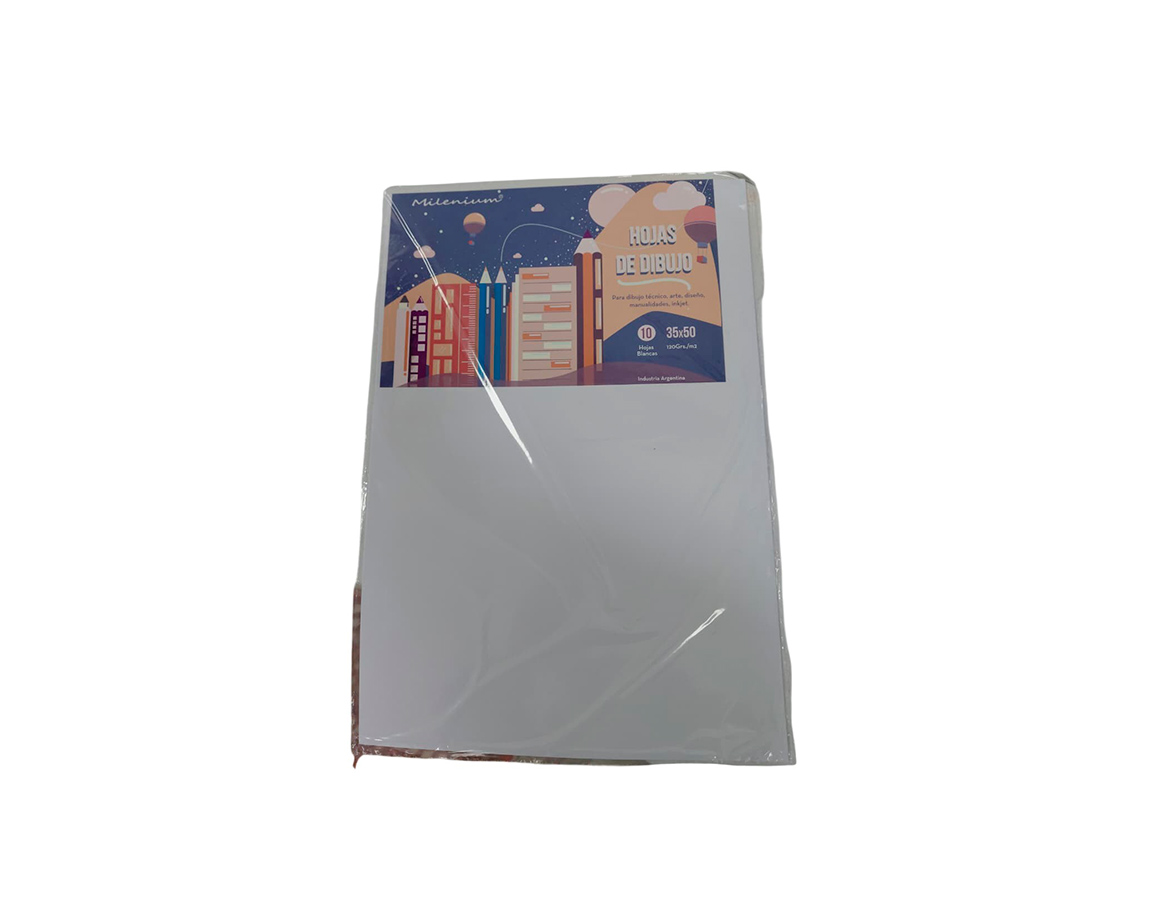 PAPEL DIBUJO MILENIUM 2602 35x50 120 GS x10 HJS.