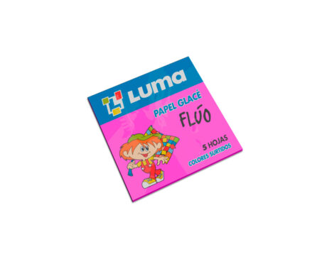 PAPEL GLACE FLUO 10x10 SOBRES x50 PAQ x5 UNID.