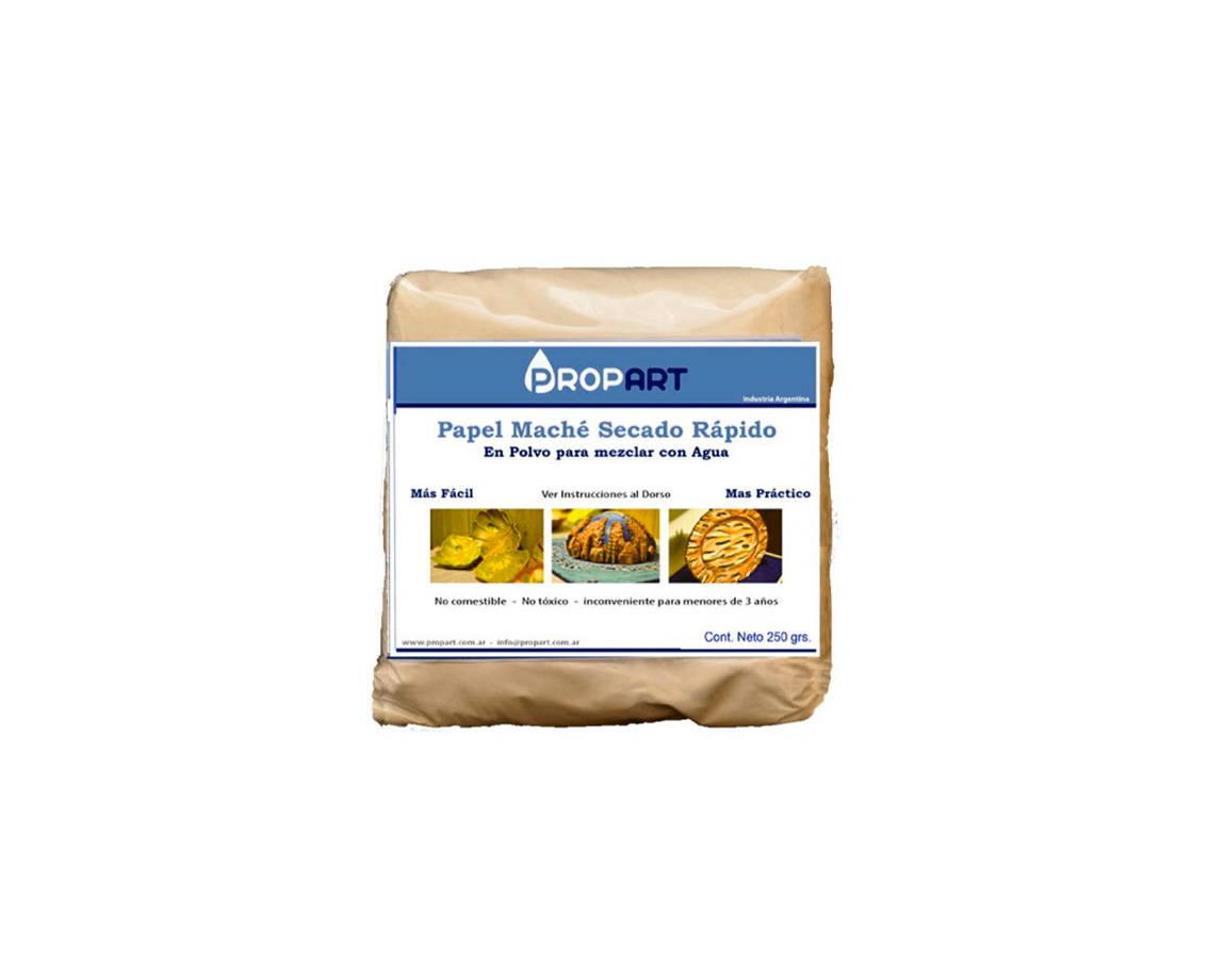 PAPEL MACHE PROPART POLVO x  250 GS