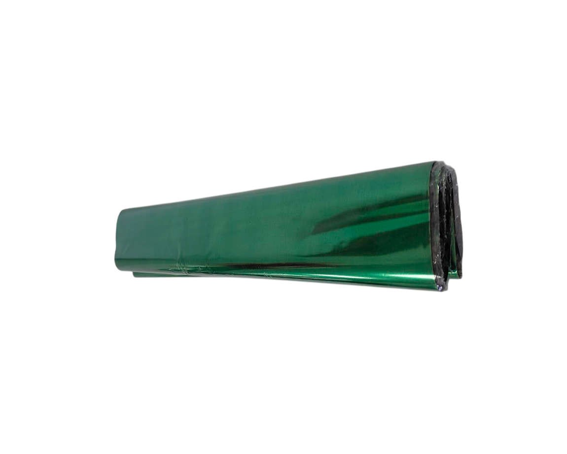 PAPEL REGALO ARGENTINO METAL PLENO VERDE 50x70 x 50U