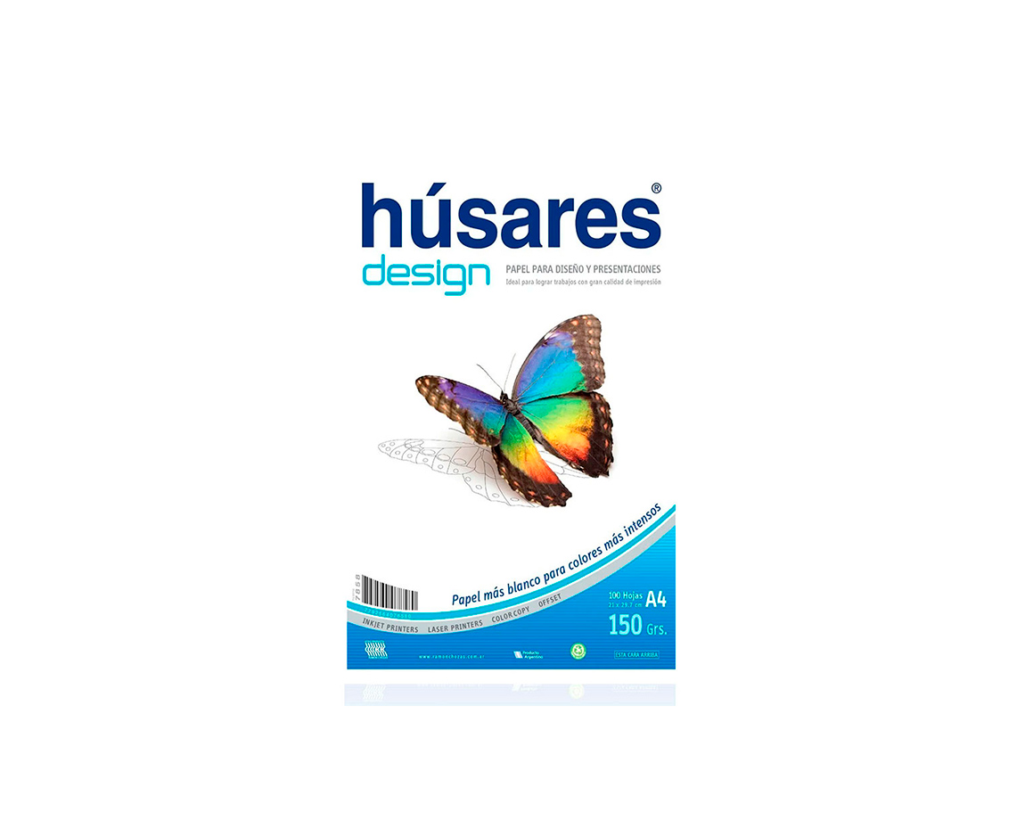 PAPEL RESMA HUSARES DESIGN 78580 A4 150 GS 100hjs