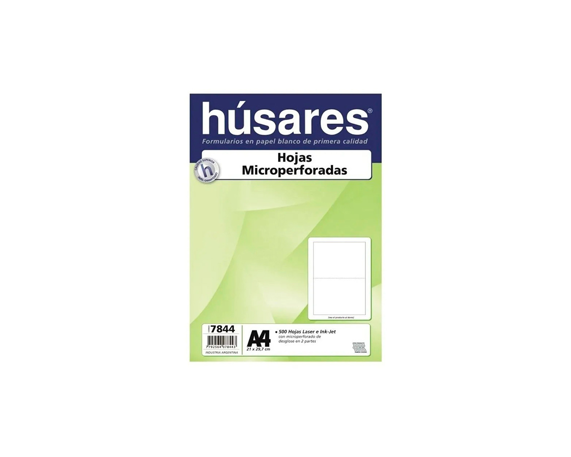 PAPEL RESMA HUSARES 7844 A4 75 GS MICROP 500hjs