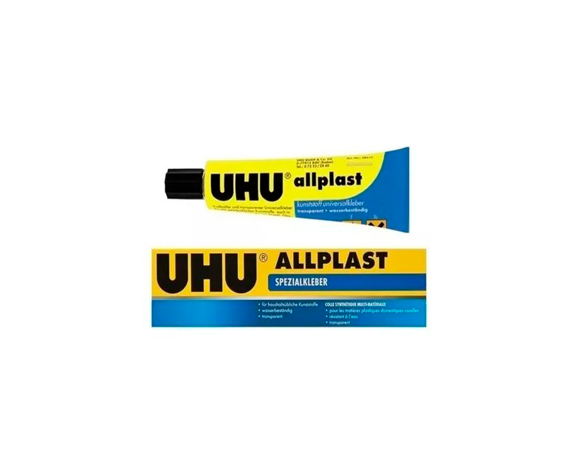PEGAMENTOS UHU ALL PLAST 35 ml CAJA
