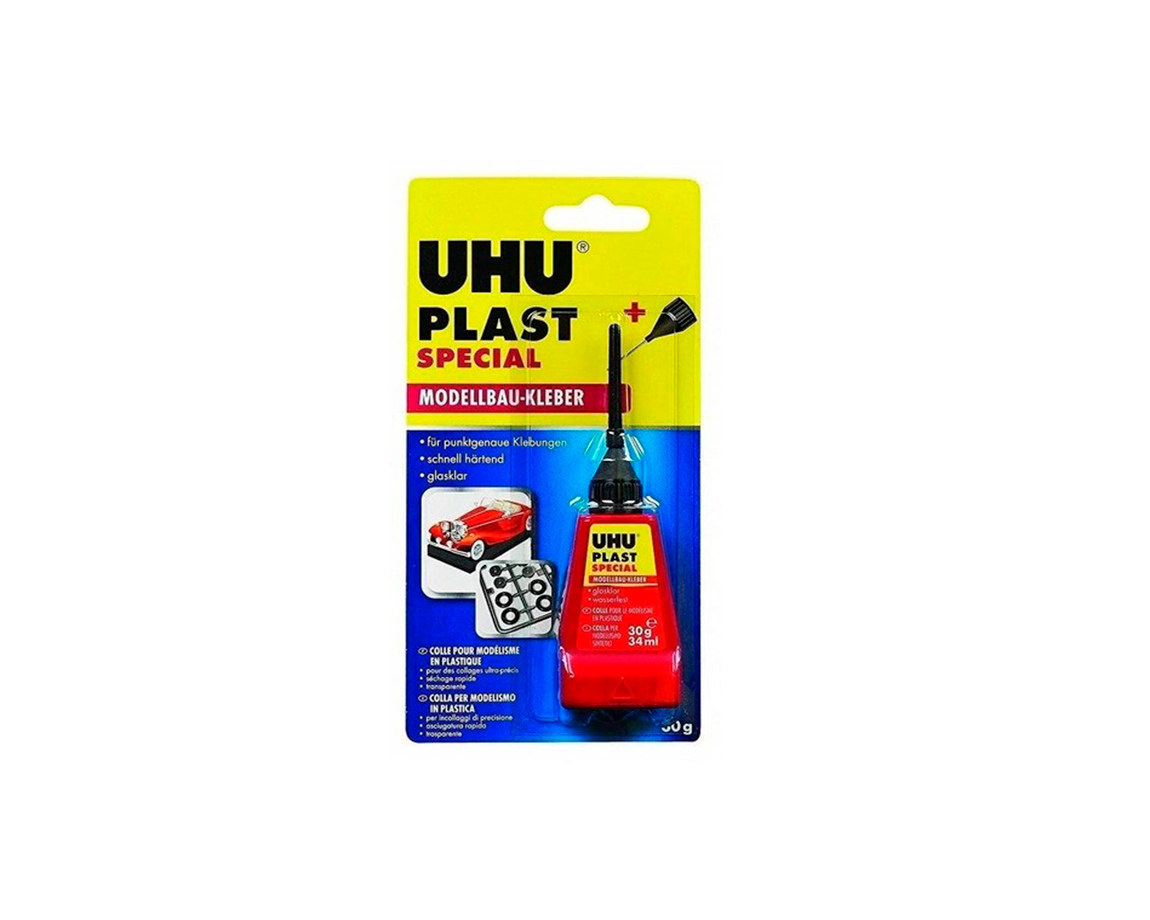 PEGAMENTOS UHU PLAST SPECIAL x 34 ML .