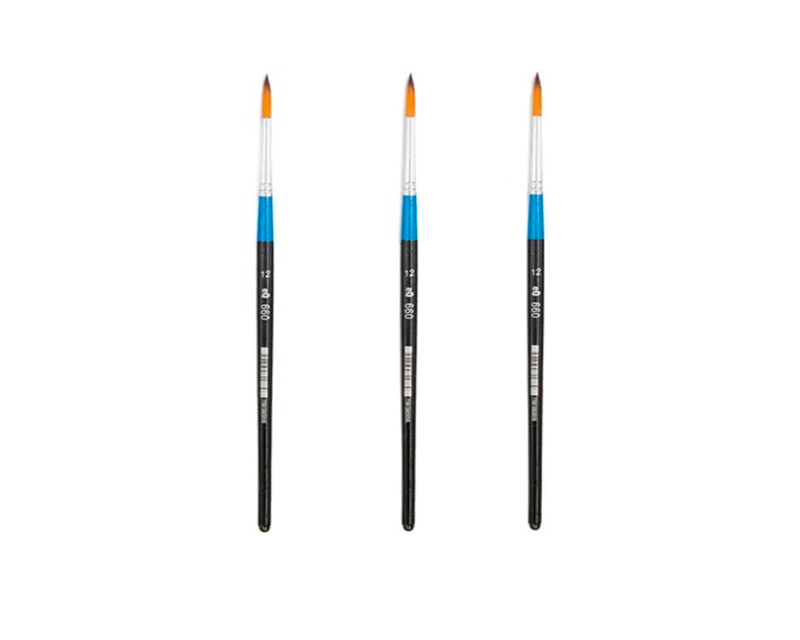 PINCEL EQ 660 Nro 12 REDONDO SINTETICO