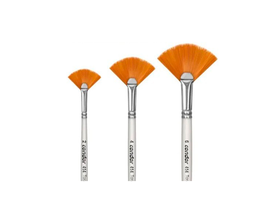 PINCEL CONDOR 414 Nro 2 ABANICO SINTETICO