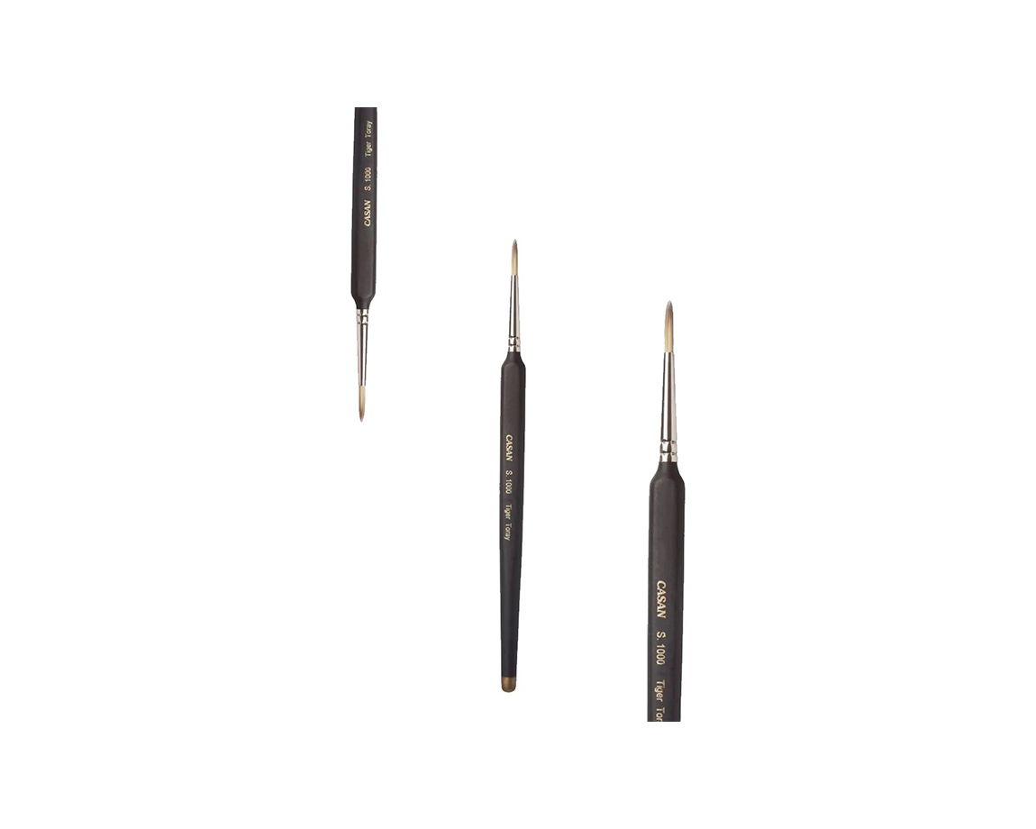 PINCEL CASAN S-1000 Nro 00 TIGER TORAY x 3 u.RED ANATO
