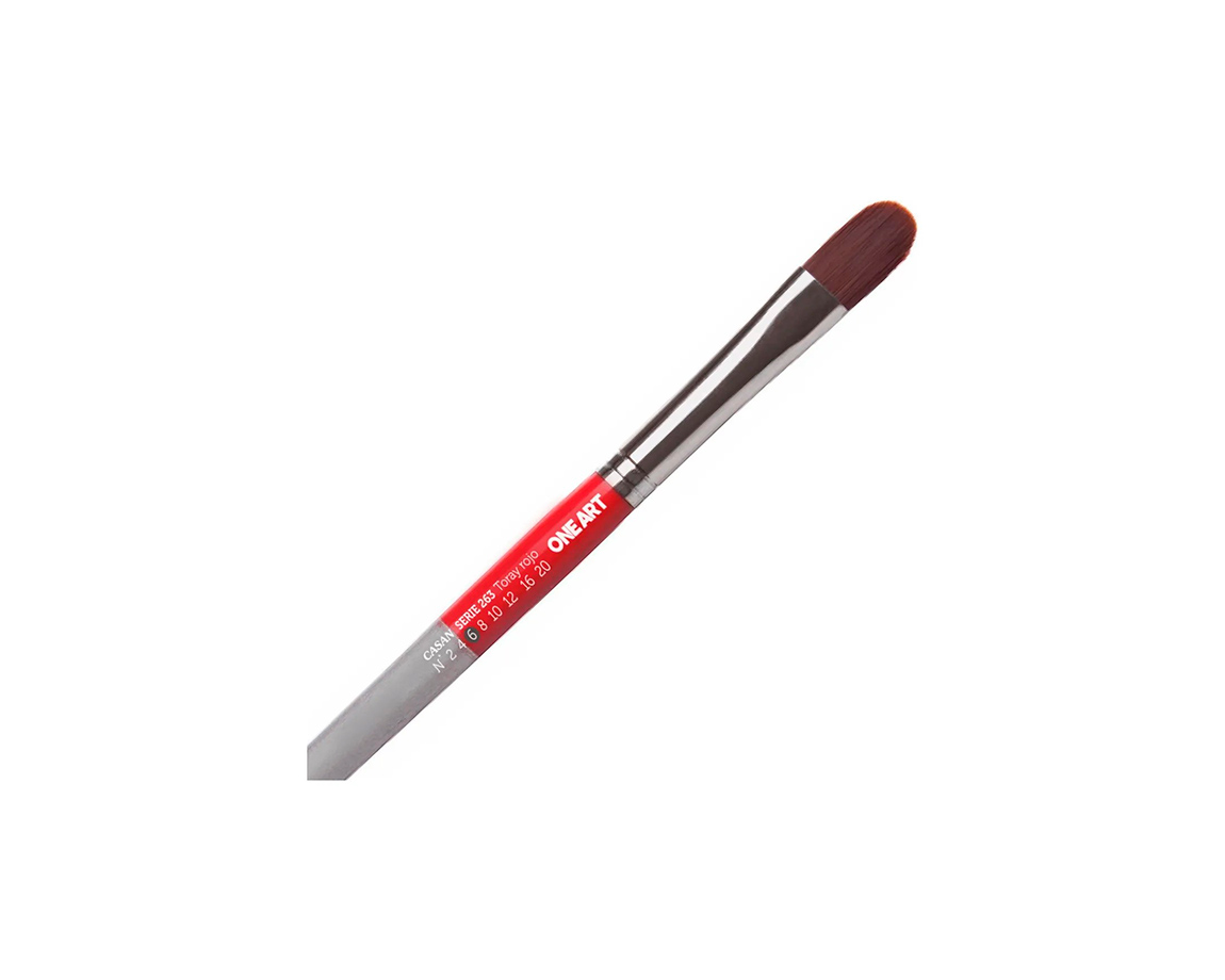 PINCEL CASAN S-263 Nro  6 TORAY x 3 u. LENGUA DE GATO