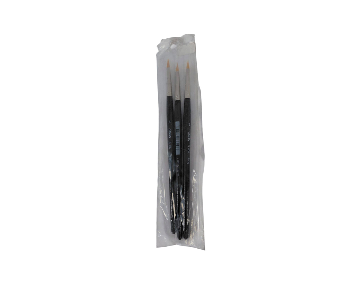 PINCEL CASAN S-800 Nro  6  TORAY TRIANGLE x 3  u.