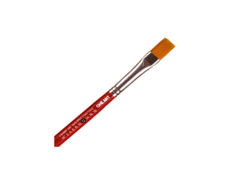 PINCEL HOBBY S-9743 Nro 12 SINTETICO CHATO x 6 unid.