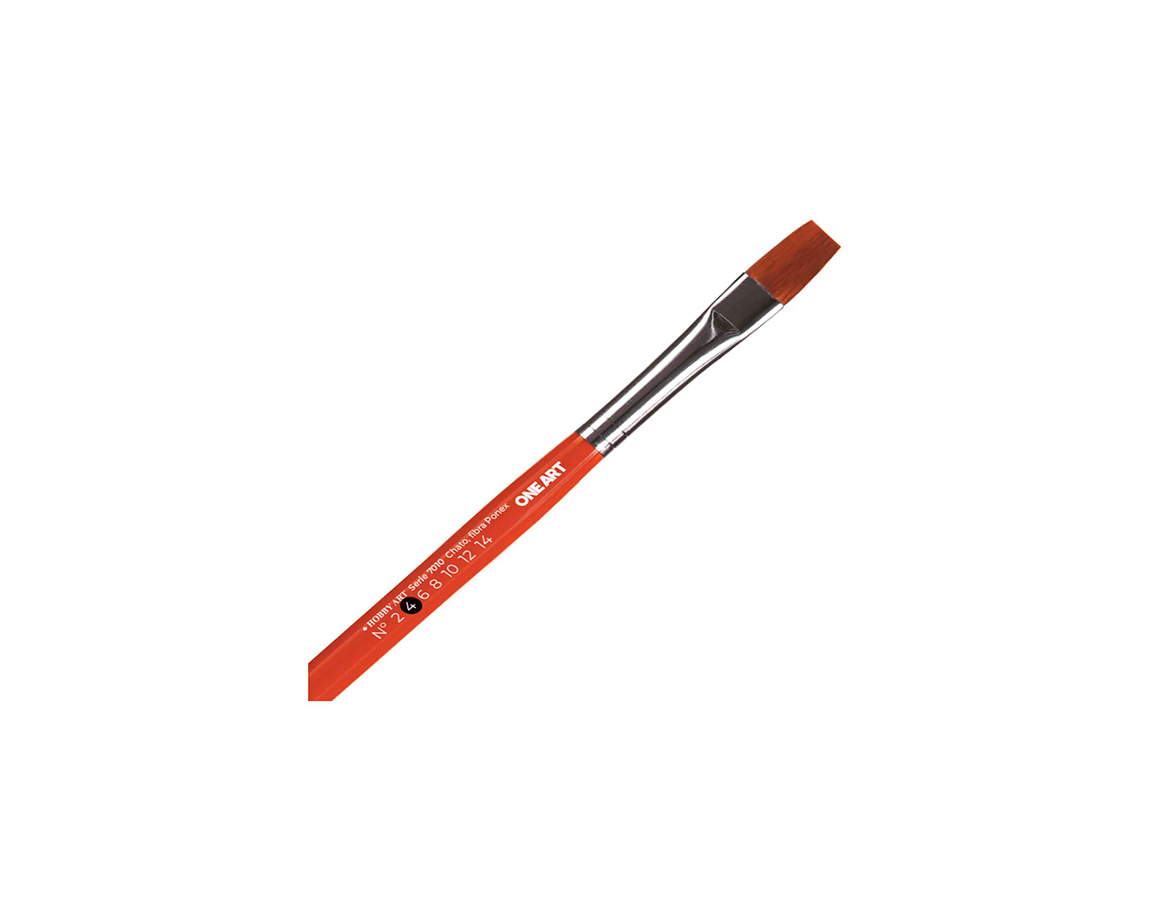 PINCEL HOBBY S-7010 Nro  4 PONEX CHATO x 6 U.