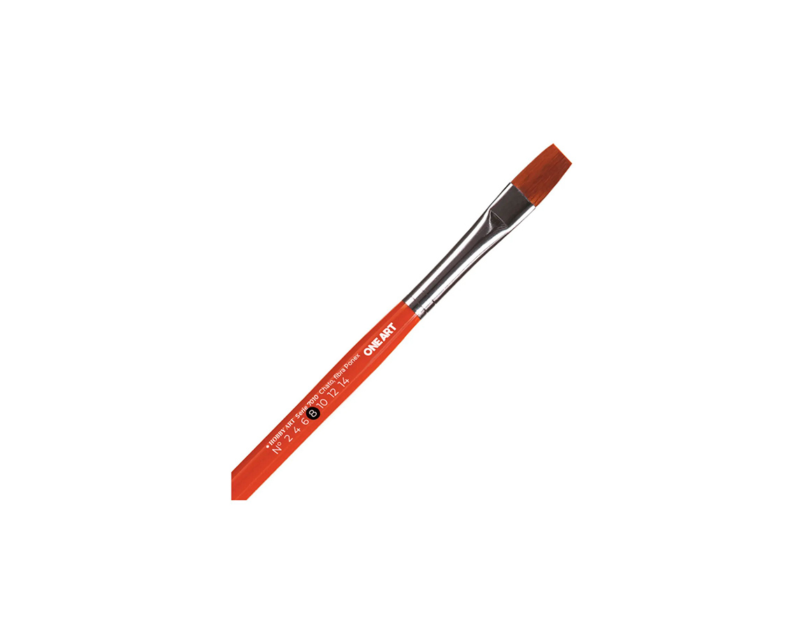 PINCEL HOBBY S-7010 Nro  8 PONEX CHATO x 6 U.