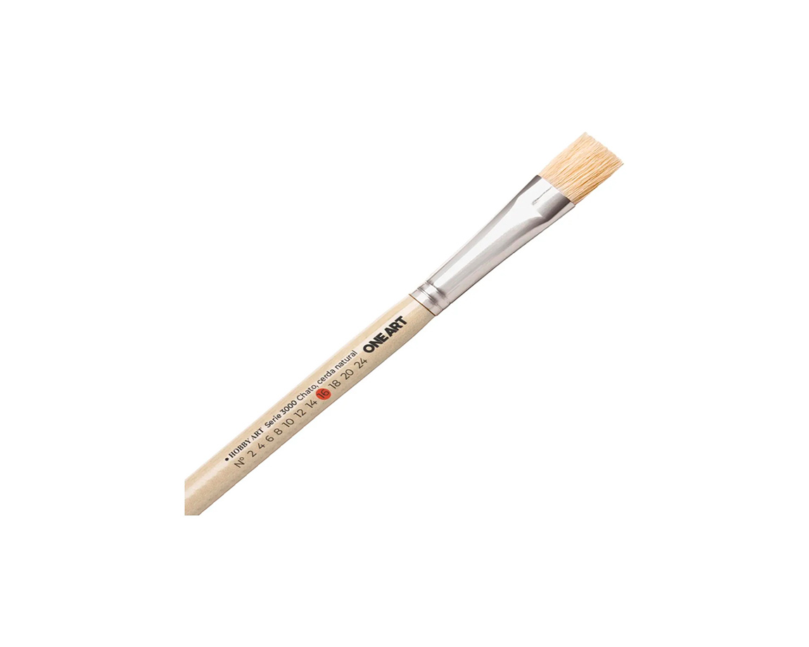 PINCEL HOBBY S-3000 Nro 16 CERDA CHATO x  6 U.