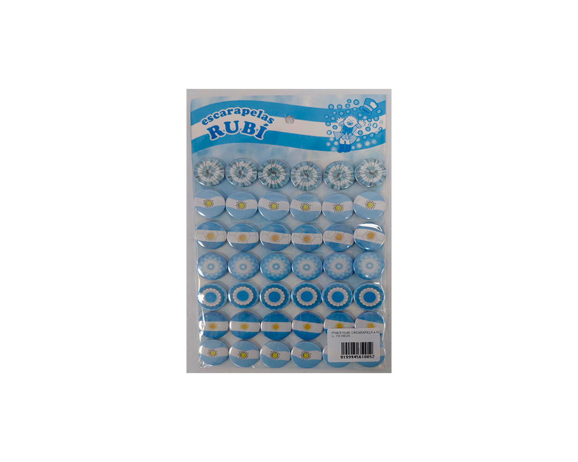 PINES RUBI ESCARAPELA x 42 U. PATRIOS