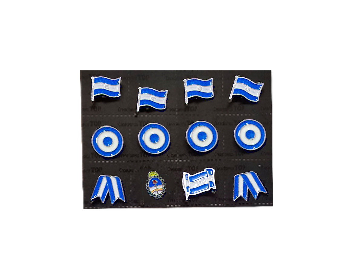 PINES PINTADOS x 12 UNID. PATRIOS