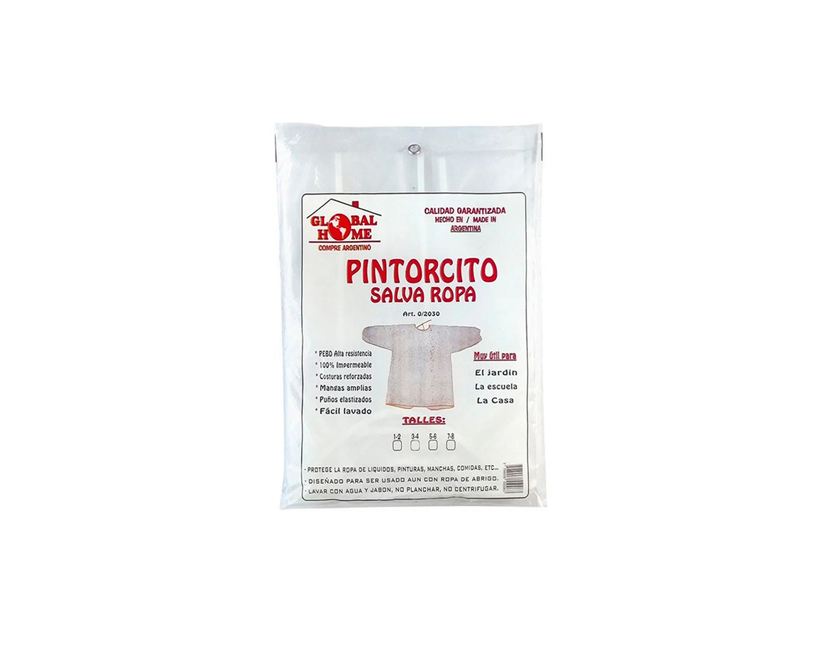 PINTORCITO GLOBAL HOME TALLE 1-2 C/MANGAS