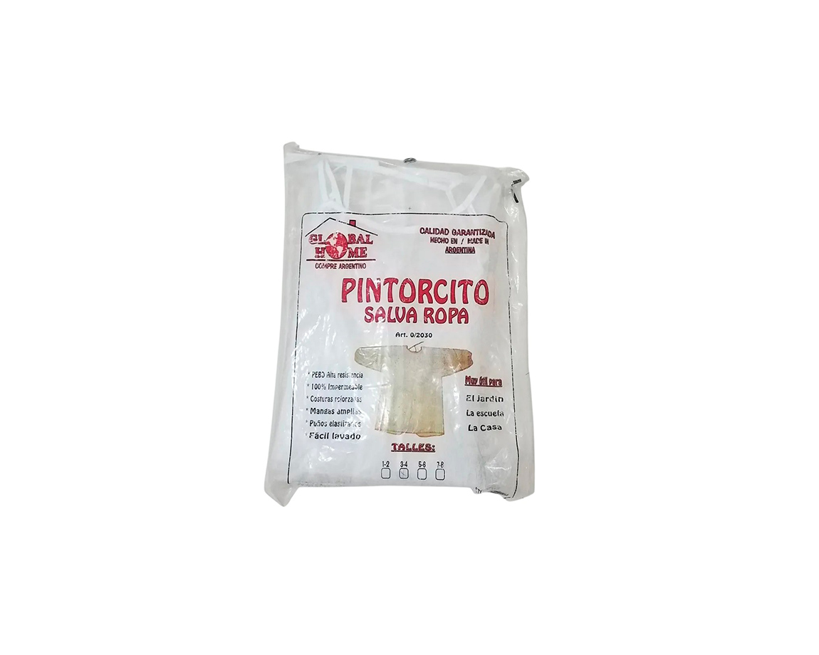 PINTORCITO GLOBAL HOME TALLE 3-4 C/MANGAS