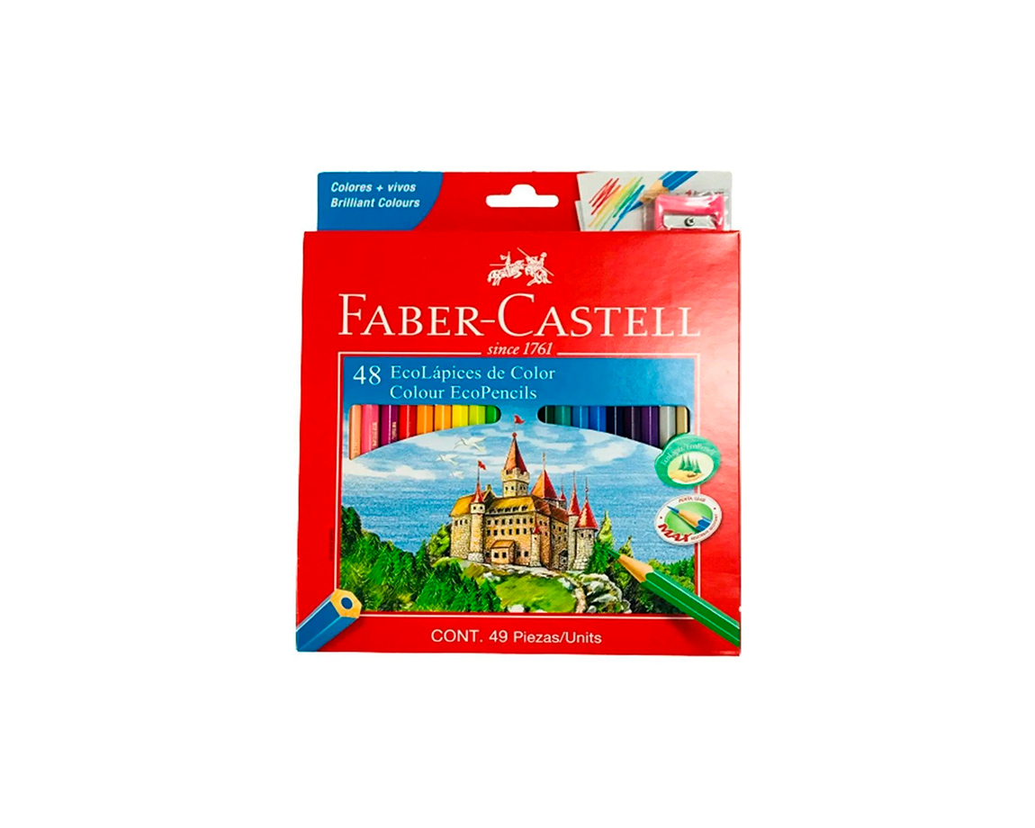 PINTURITAS FABER CARTON x48 L ECOLAPIZ