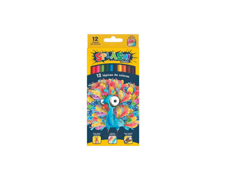 PINTURITAS FABER SPLASH x12 L. COLORES