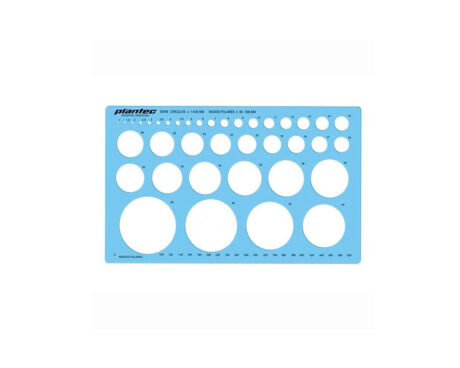 PLANTILLAS PLANTEC 2115 CIRCULOS 1-60 MM PROF
