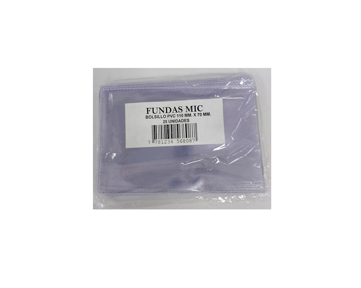 PLASTIFICACION BOLSILLO 70 x 110 25 UN PLAST