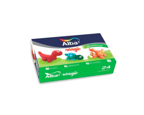 PLASTILINA ALBA x24 000 20 GR BLANCO
