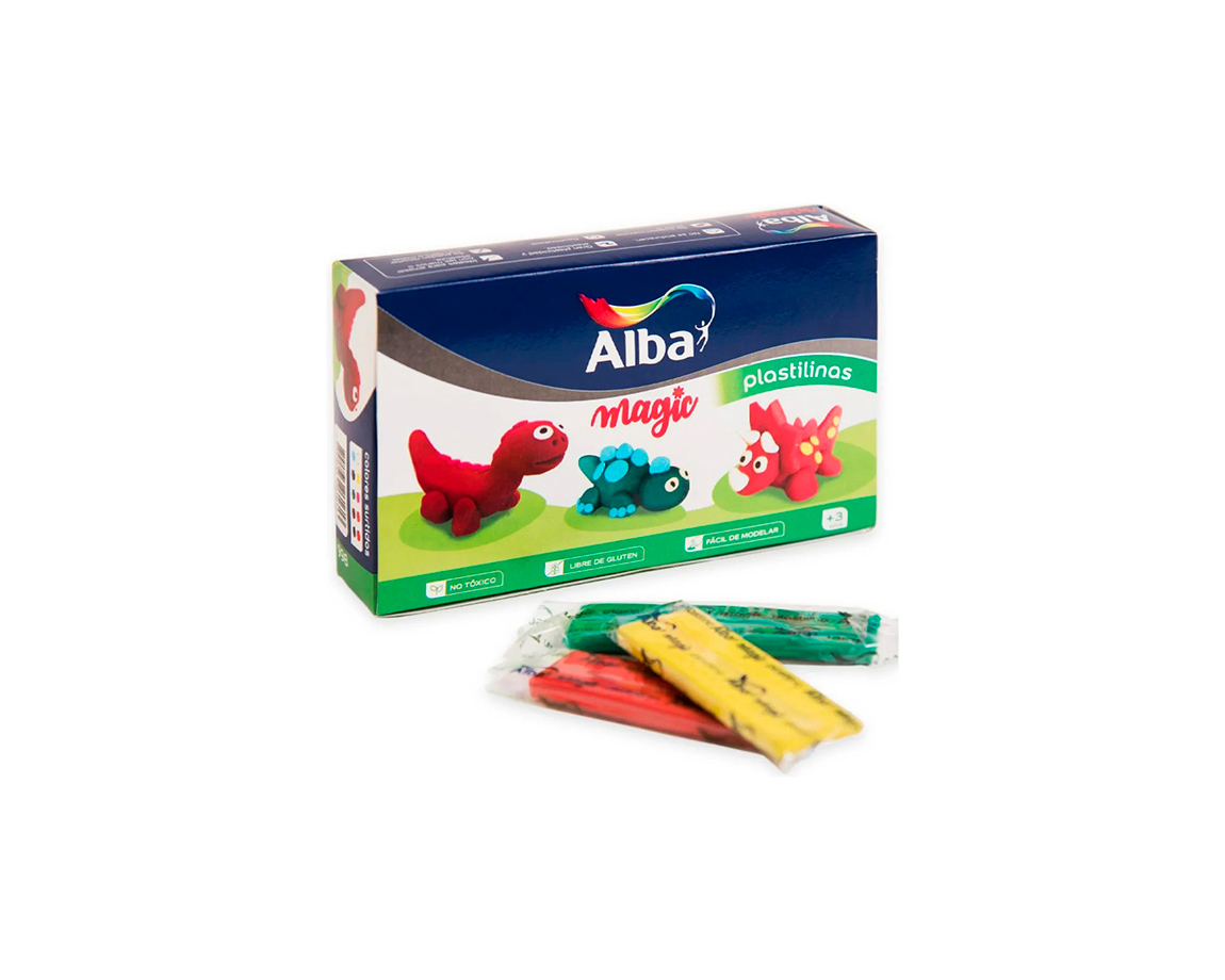 PLASTILINA ALBA x24 998 20 GR SURTIDOS